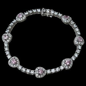 Estate Ross Simmons Heart Tennis Bracelet